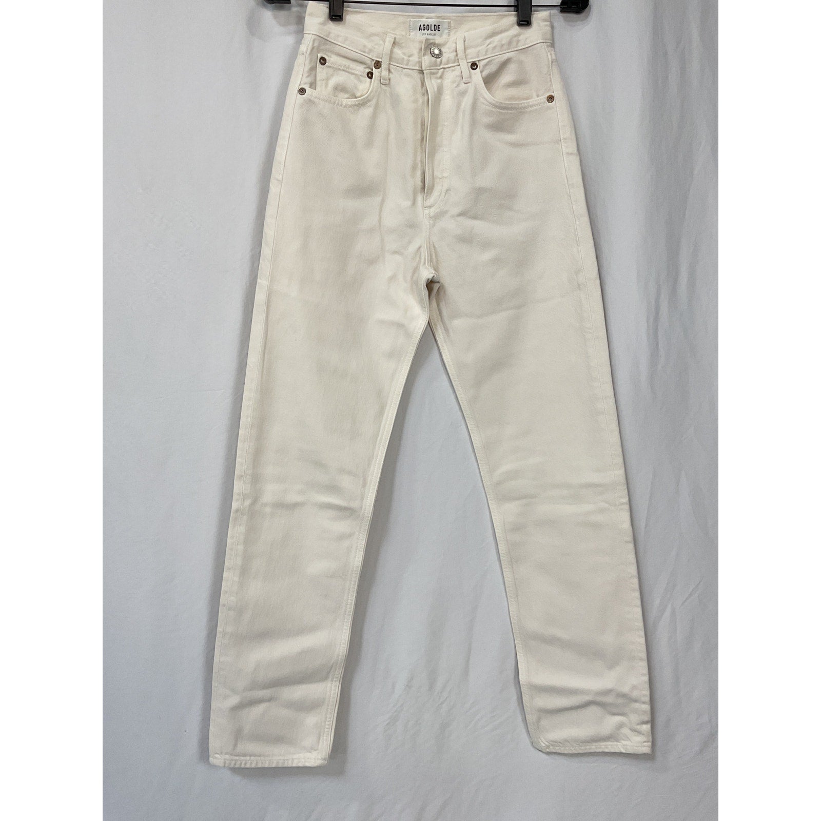 Agolde '90S' White Cotton Pinch Waist Denim Jean Size 24