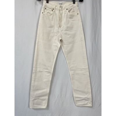 Agolde '90S' White Cotton Pinch Waist Denim Jean Size 24