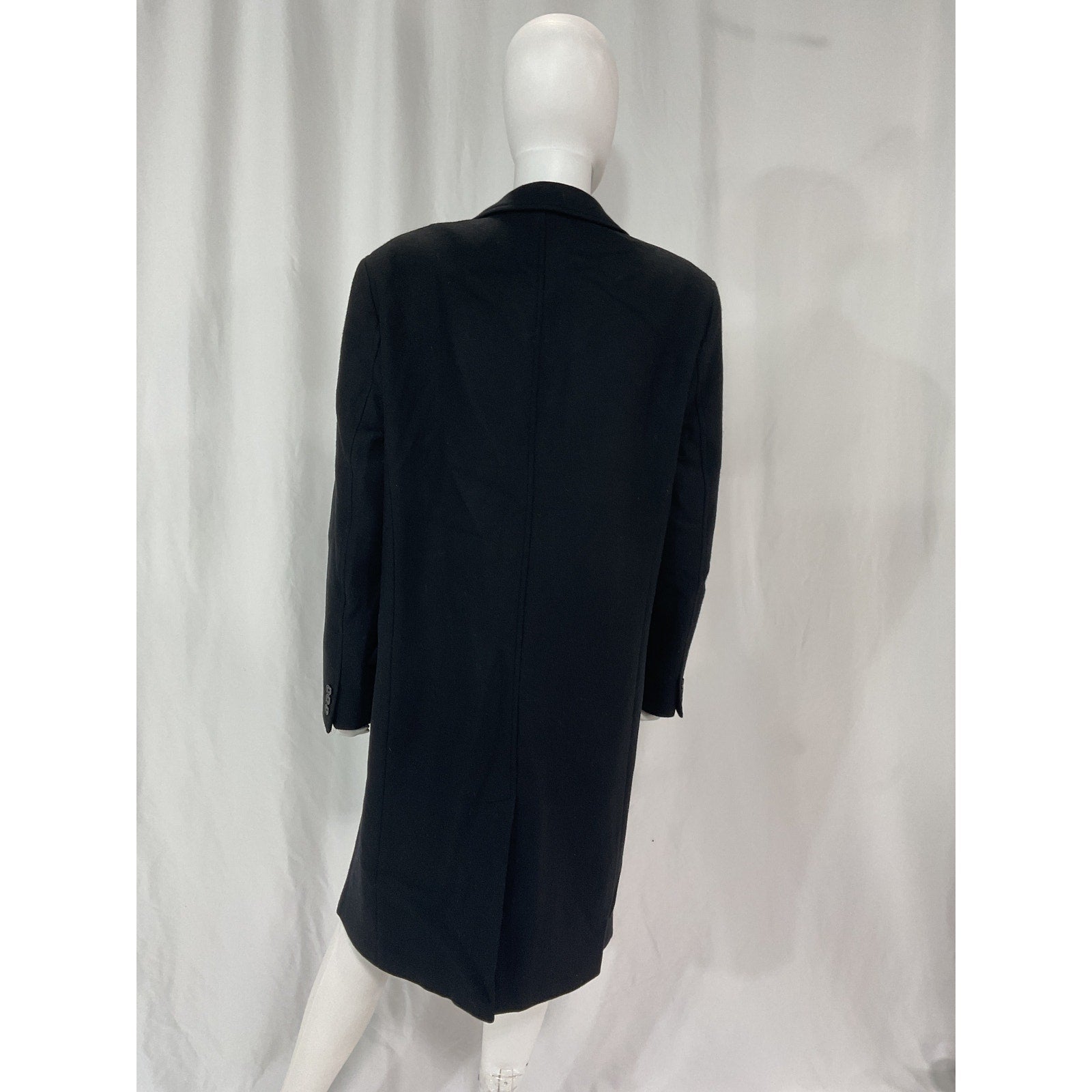 Frame Wool Blend Black Coat Size S