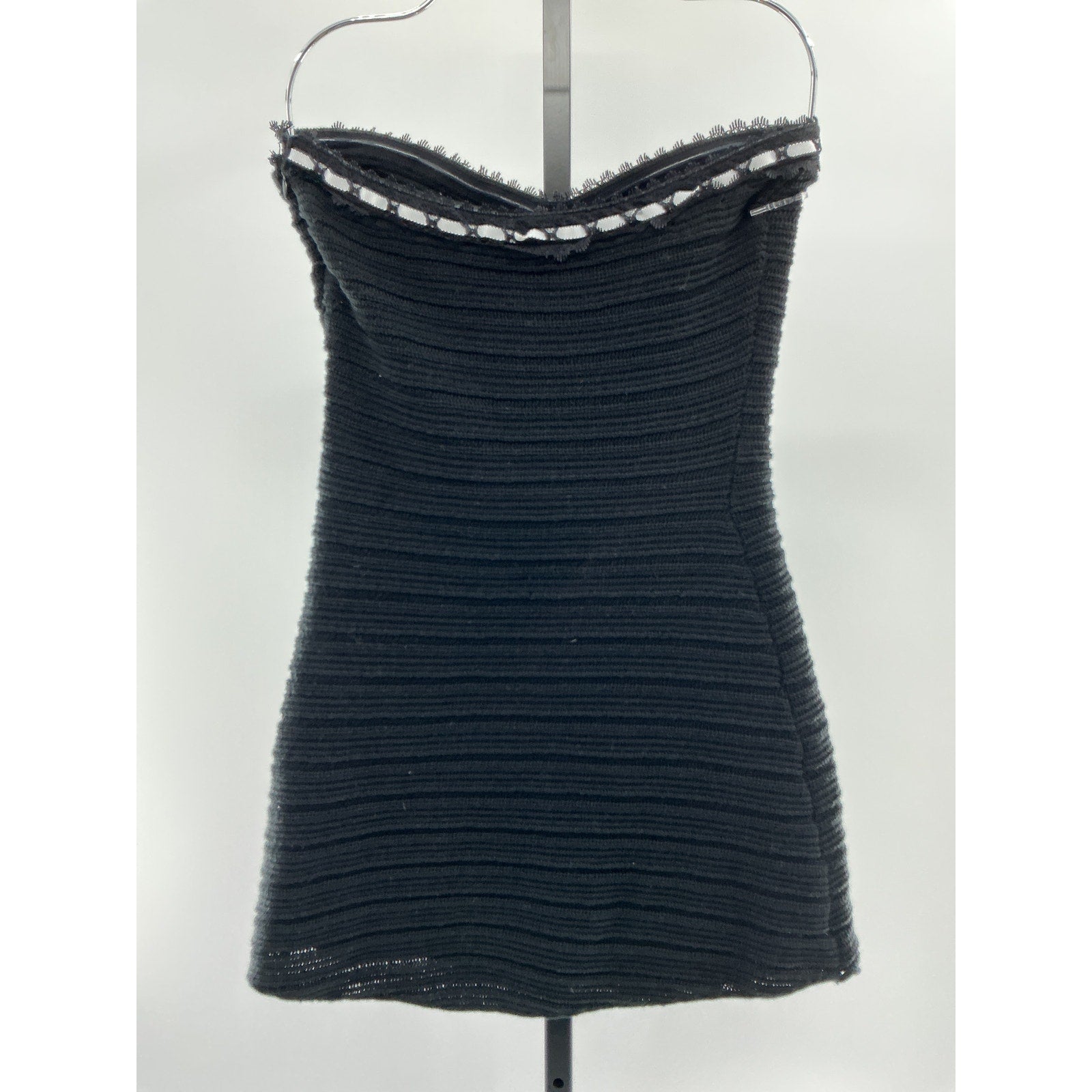 For Love & Lemons 'Mayfair' Black Polyester Mini Dress Size XS