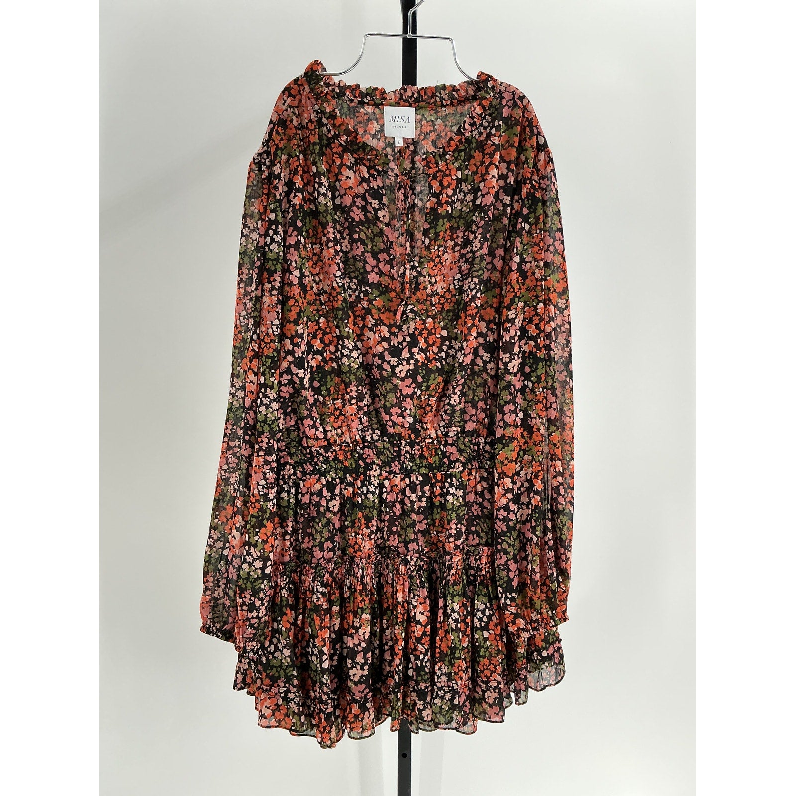 Misa Los Angeles 'Lorena' Black Polyester Dress Size L