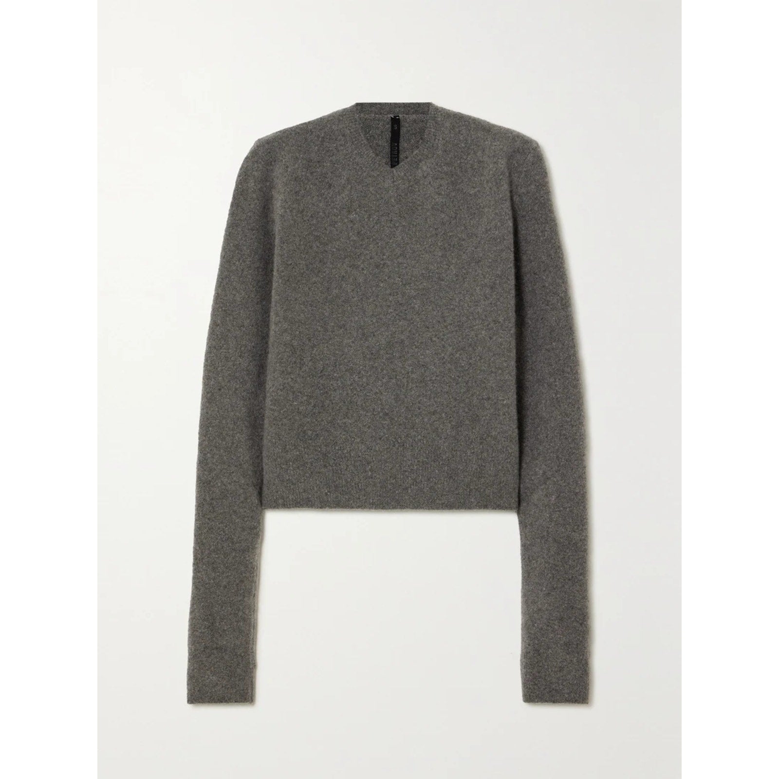 Petar Petrov 'Old School' Gray Stretch-Cashmere And Silk-Blend Sweater Size M
