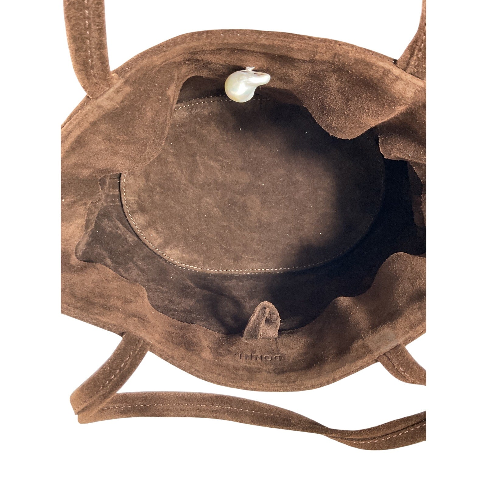 Donni. The 'Lady' Brown Suede Bag