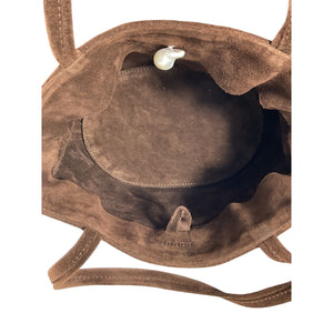 Donni. The 'Lady' Brown Suede Bag