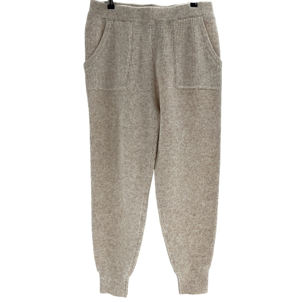 Hatch 'The Cozy' Beige Acrylic Waffle Jogger Size 2