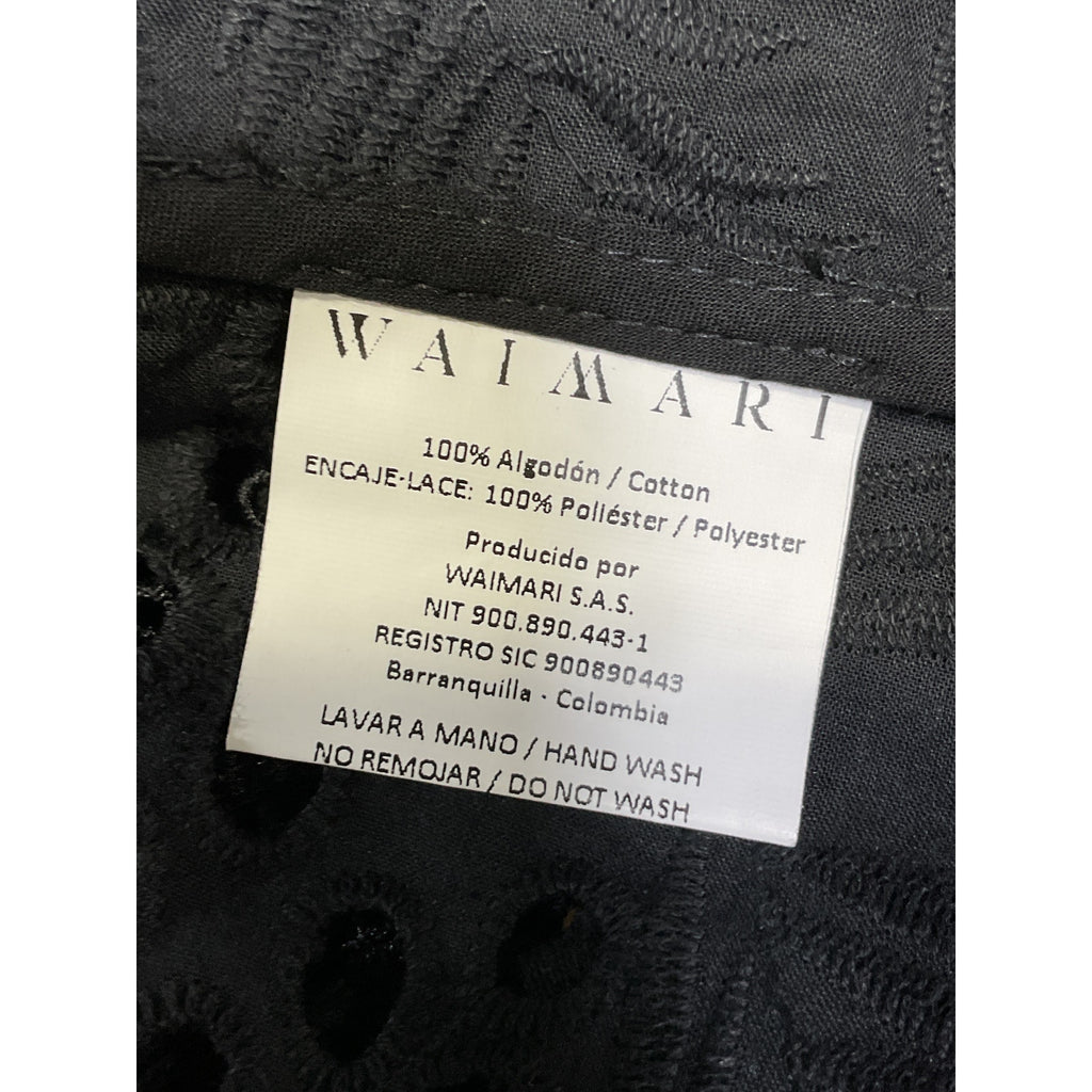 Waimari 'Vistamar' Black Lace Trim Kimono Size XS