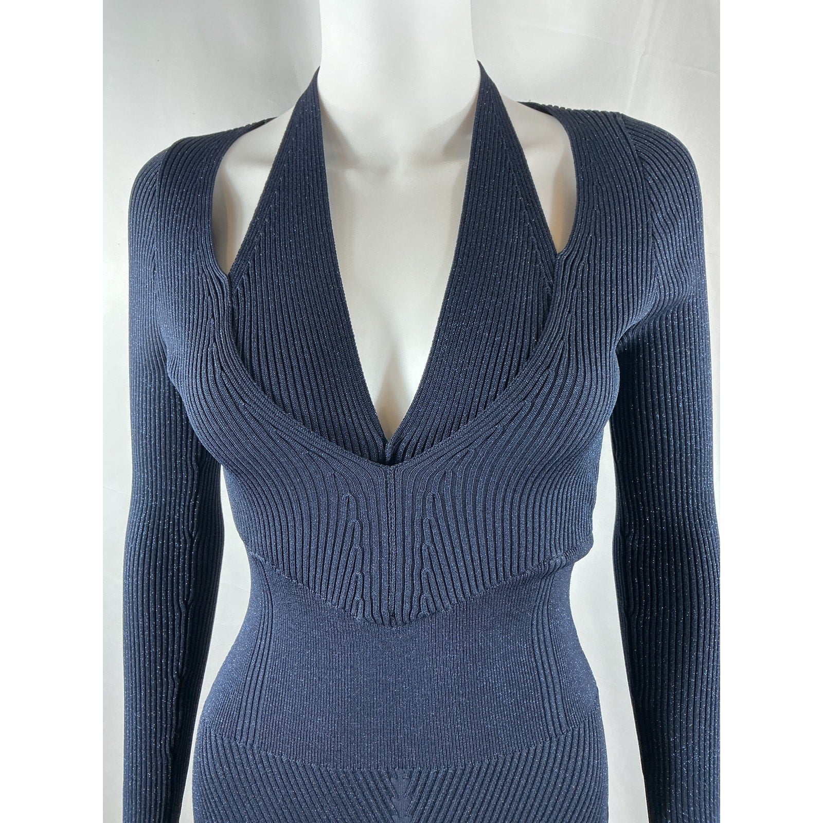 Retrofete 'Odelia' Navy Rayon Dress Size XS