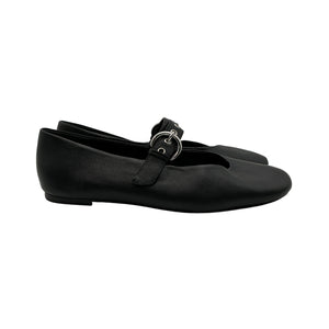 Reformation Strappy Black Bethany Ballet Flats Size 9