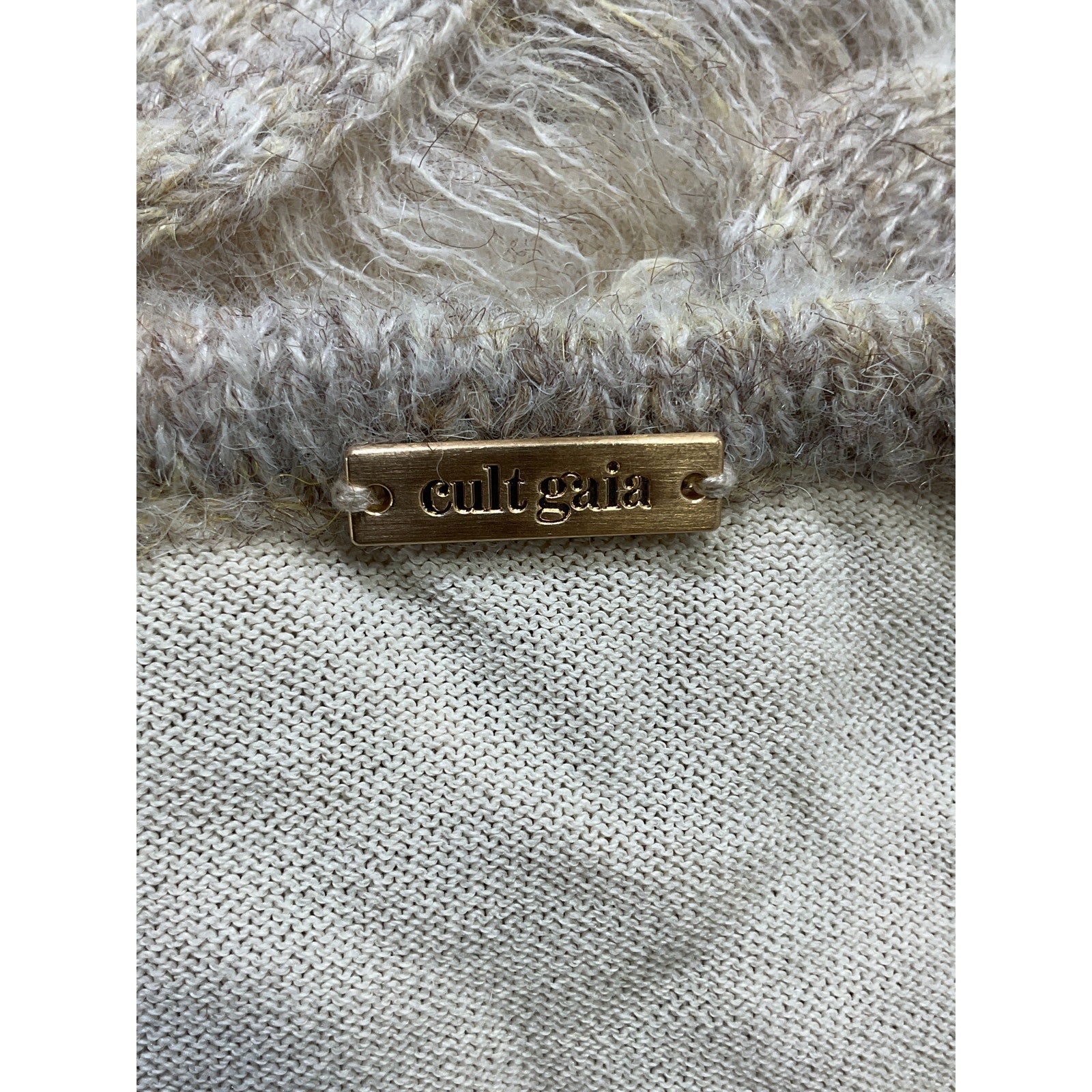 Cult Gaia 'Saphire' Tan Skirt Size S
