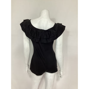 Lisa Says Gah 'Kitten Phoebe' Blue Ruffle Sleeve Off Shoulder Playsuit Size S