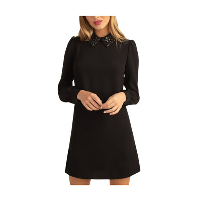 Trina Turk Embellished Black Gaudin Dress Size 2