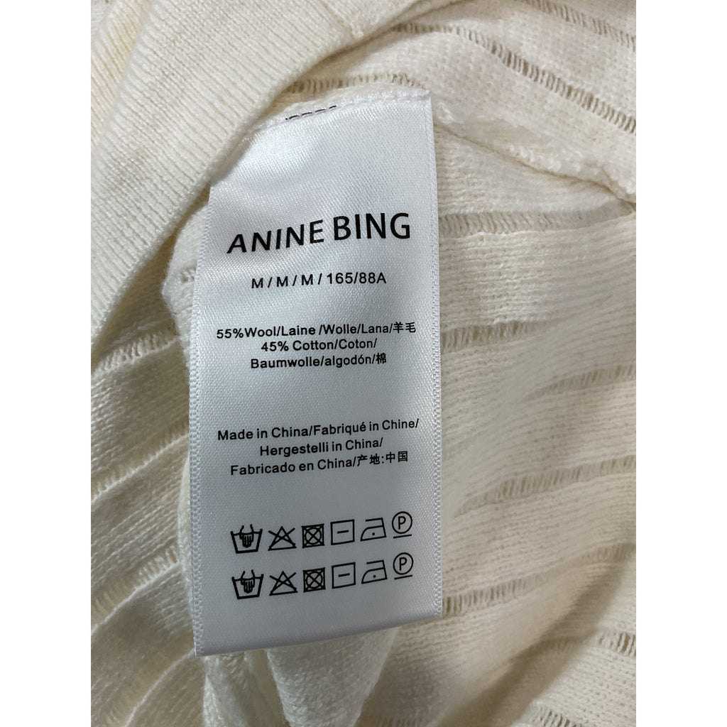 Anine Bing 'Hazel' White Cardigan Size M