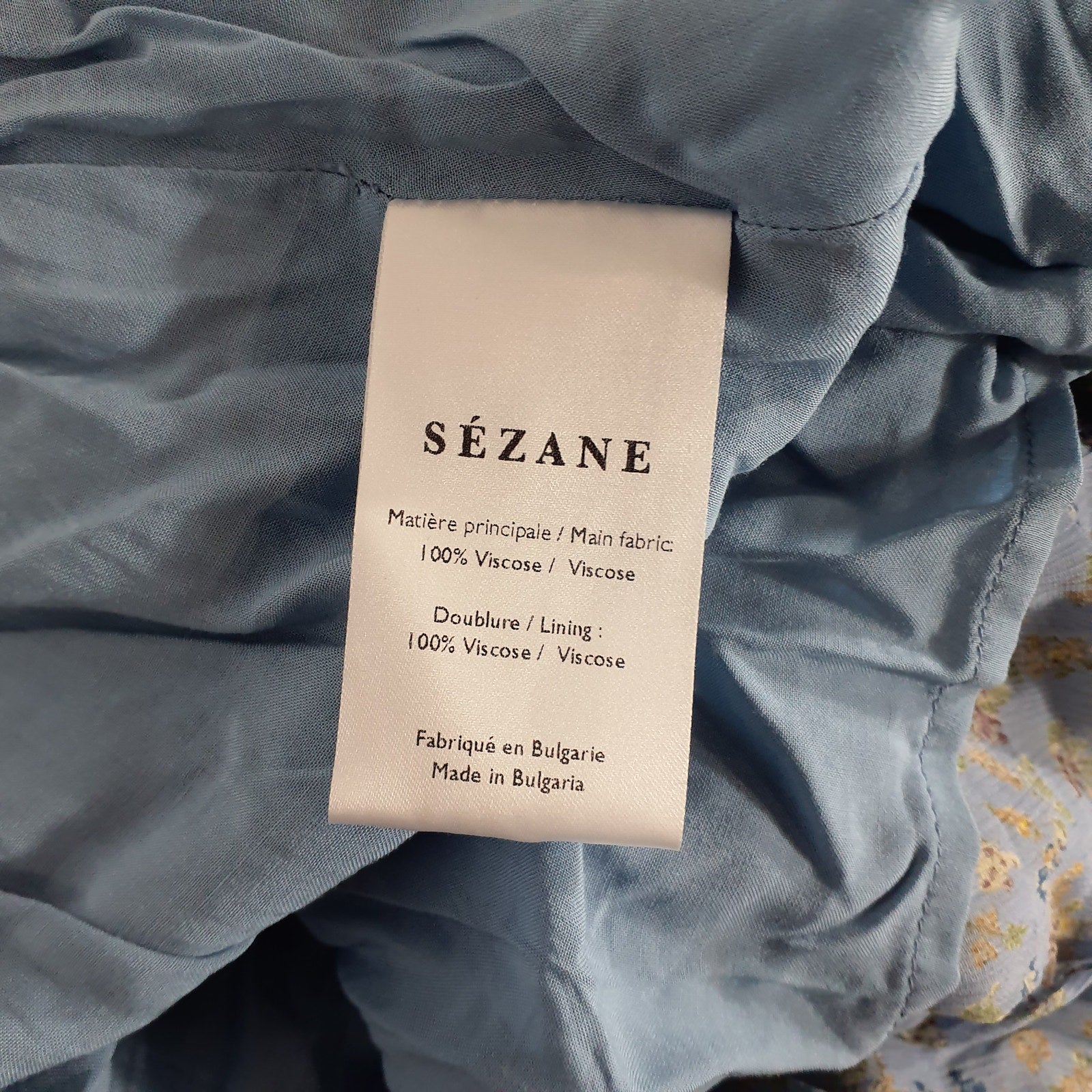 Sézane 'Tammie' Blue Skirt Size 4