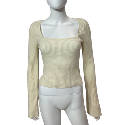 Reformation Ribbed Gossamer Emanuele Sweater Size S