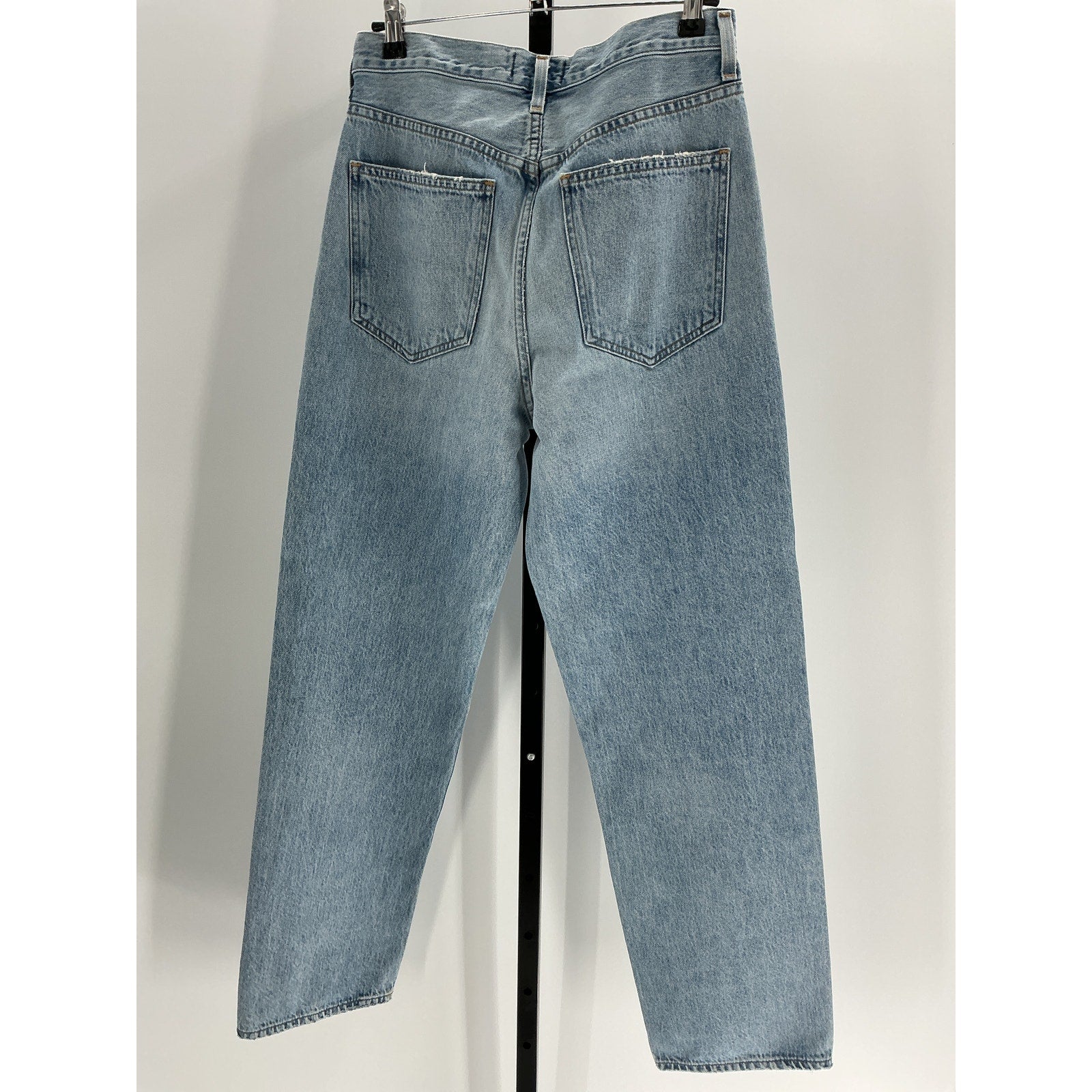 Agolde 'Criss Cross' Blue Cotton Upsized Jean Size 26