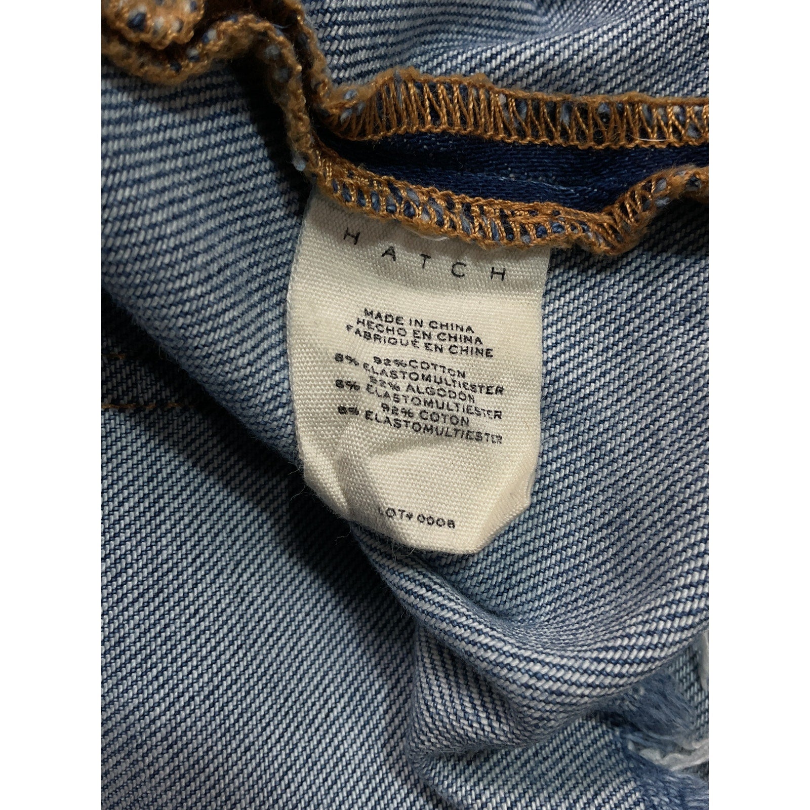 Hatch 'The Cut' Blue Off Maternity Short Size 32