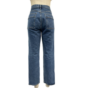 Agolde Structured Blue Cooper Cargo Denim Jeans Size 27