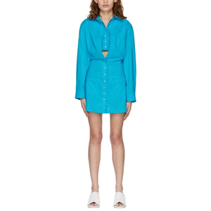 Jacquemus Blue 'La Robe Baunhilha' Blue Cotton Dress Size 36