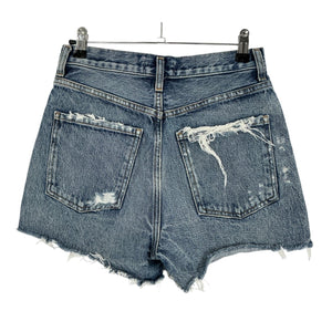 Agolde Distressed Blue Dee Shorts Size 25