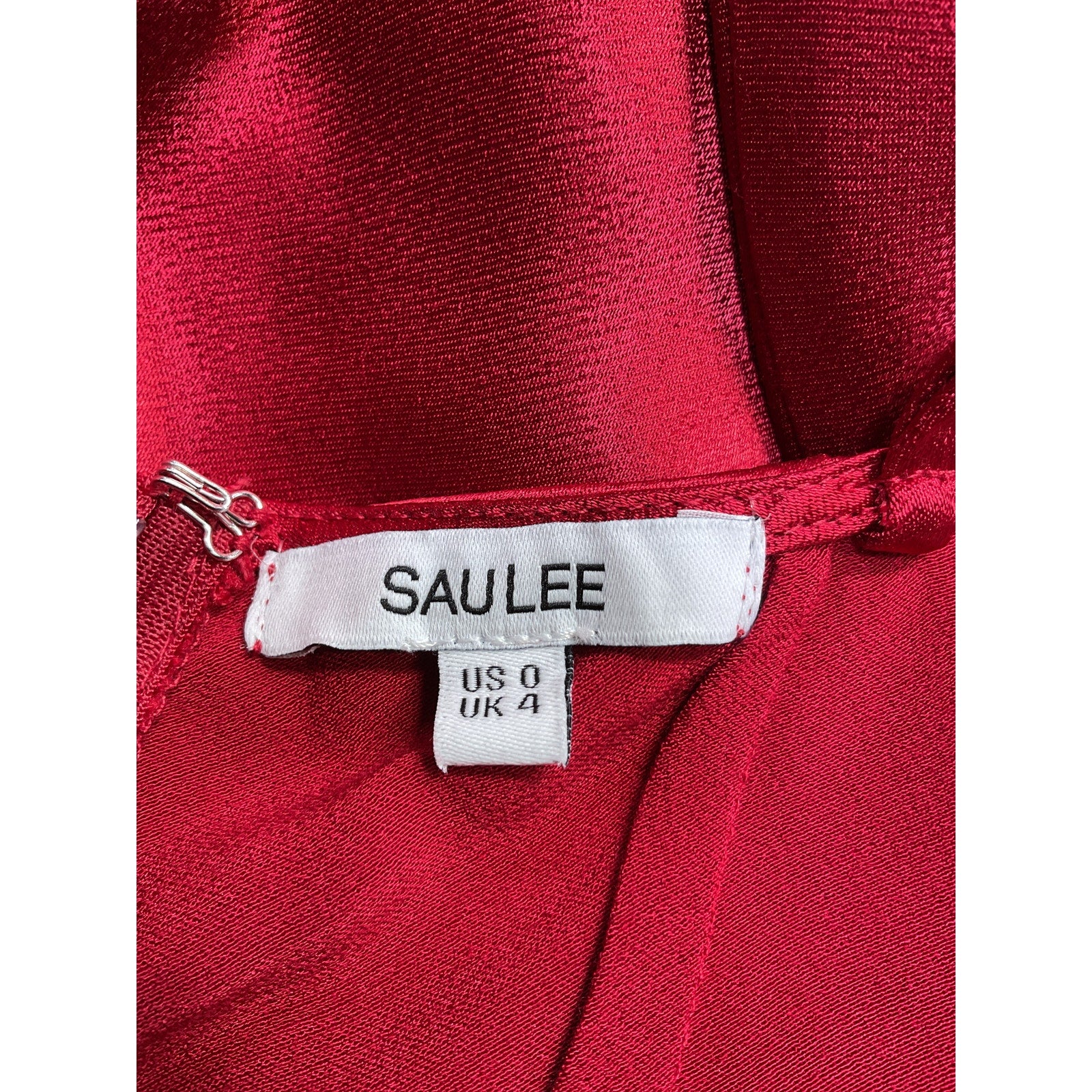Sau Lee x Revolve 'Gabrielle' Red Viscose Maxi Dress Size 0
