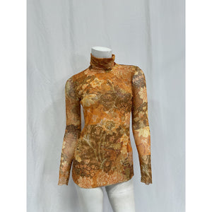 Misa Los Angeles 'Nadia' Gold Polyester  Top Size S