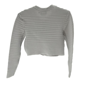 Retrofête Ribbed White Yolanda Cardigan Size M