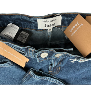 Reformation Classic Blue Dawn High Rise Bootcut Denim Jeans Size 24