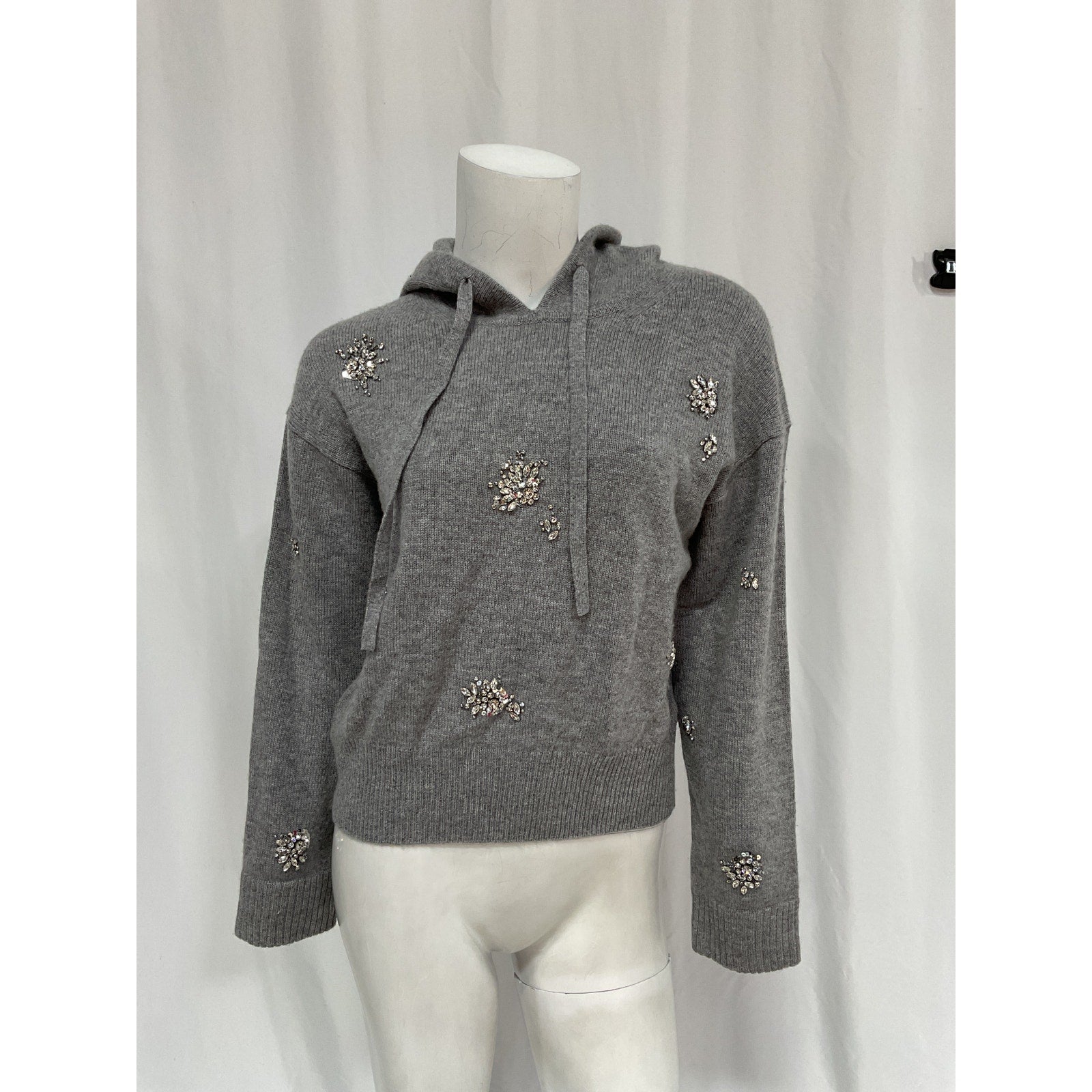 Simkhai 'Karmen' Grey Long Sleeve Top Size M