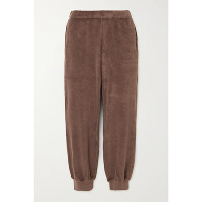 Suzie Knodi 'Patmos' Brown Cotton Terry Track Pants Size XS