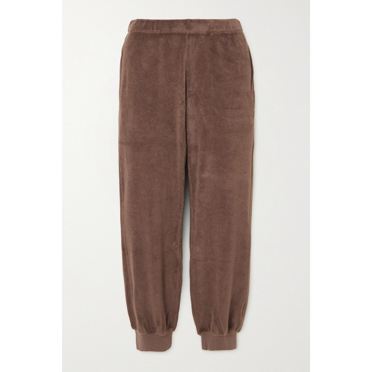 Suzie Knodi 'Patmos' Brown Cotton Terry Track Pants Size XS