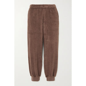 Suzie Knodi 'Patmos' Brown Cotton Terry Track Pants Size XS