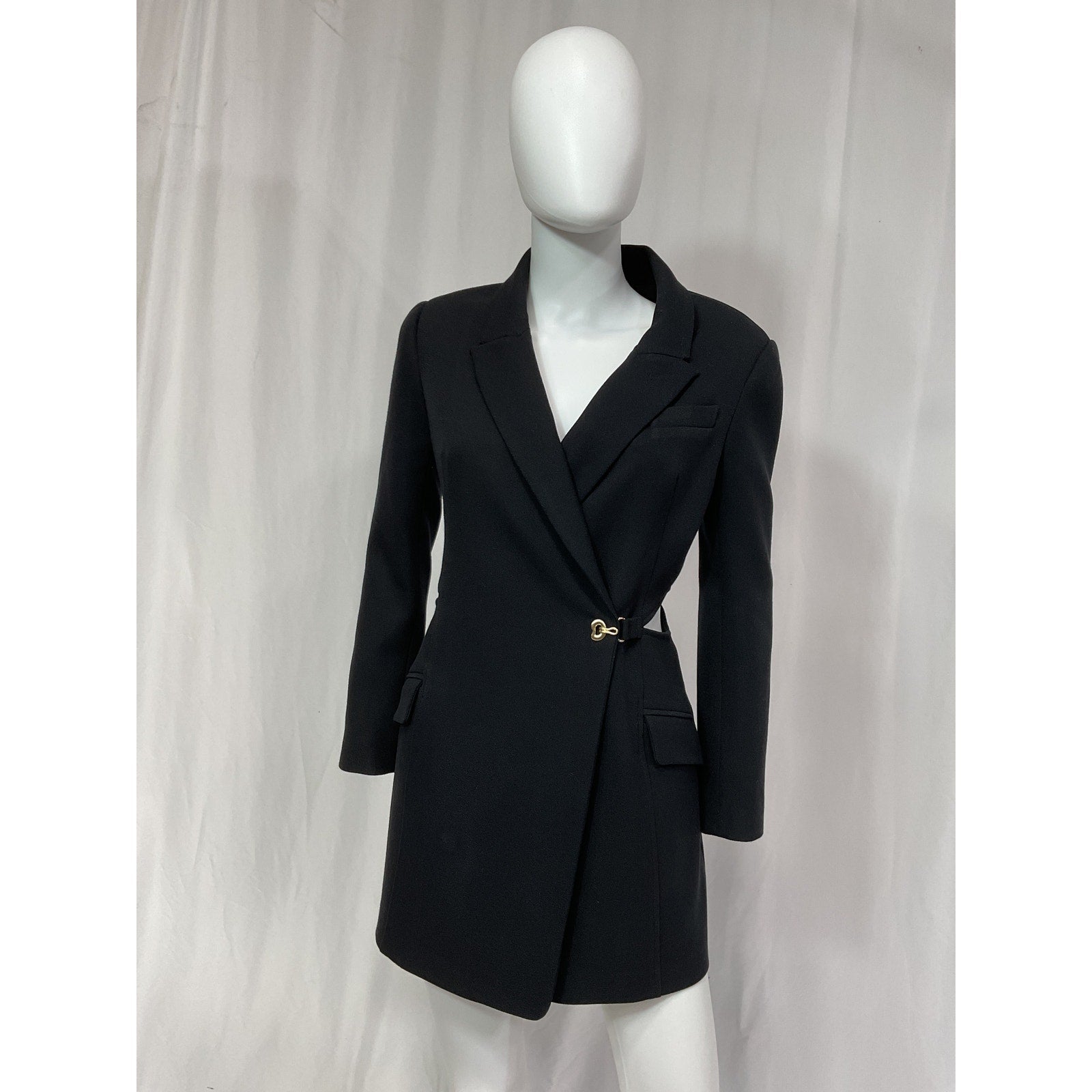 Simkhai 'Jayda' Black Structured Blazer Dress Size 2