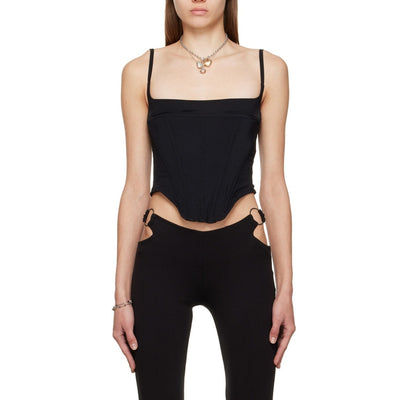 Miaou Lace Up Black Venus Corset Top Size XS