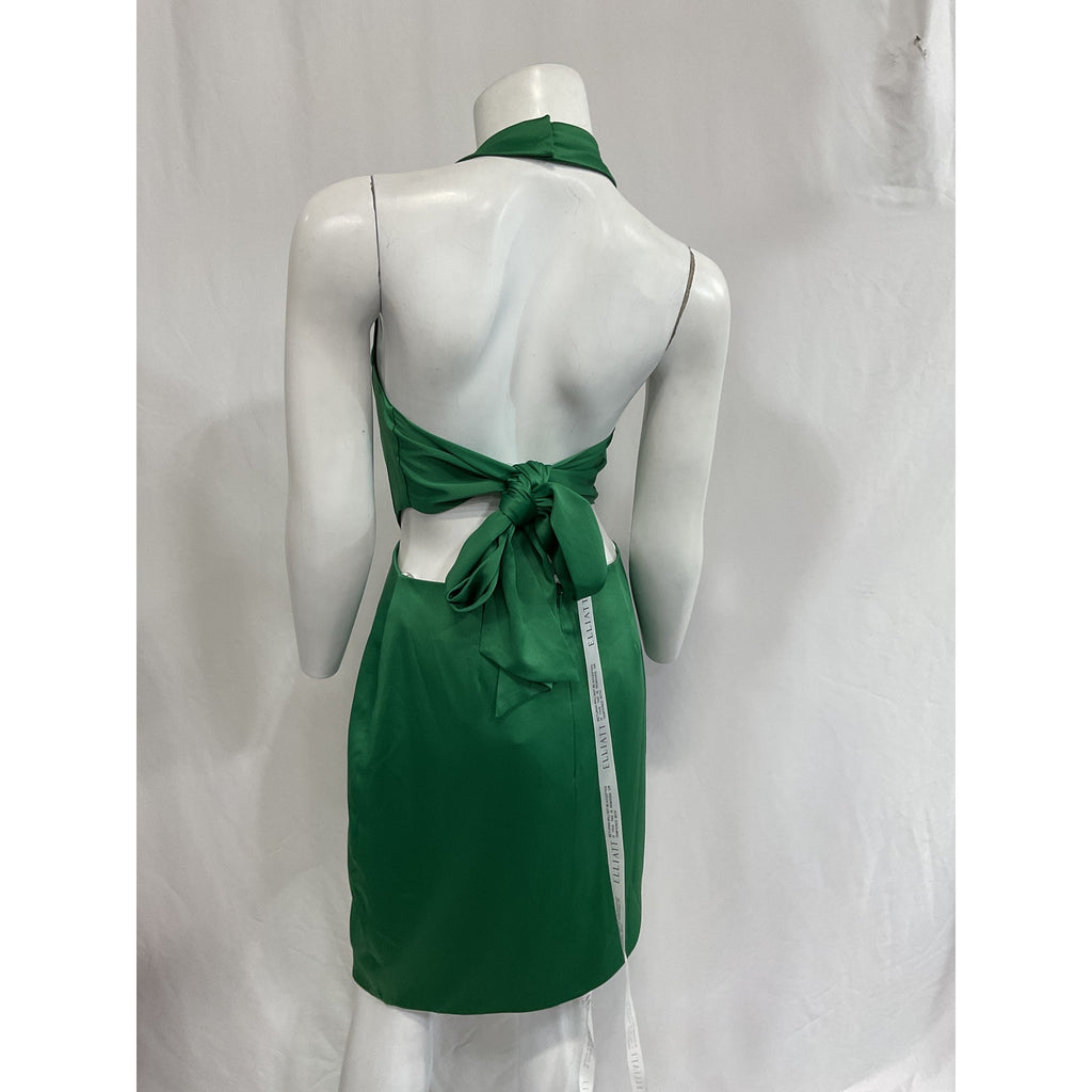 Elliatt 'Centuri' Green Satin Dress Size M - NWT