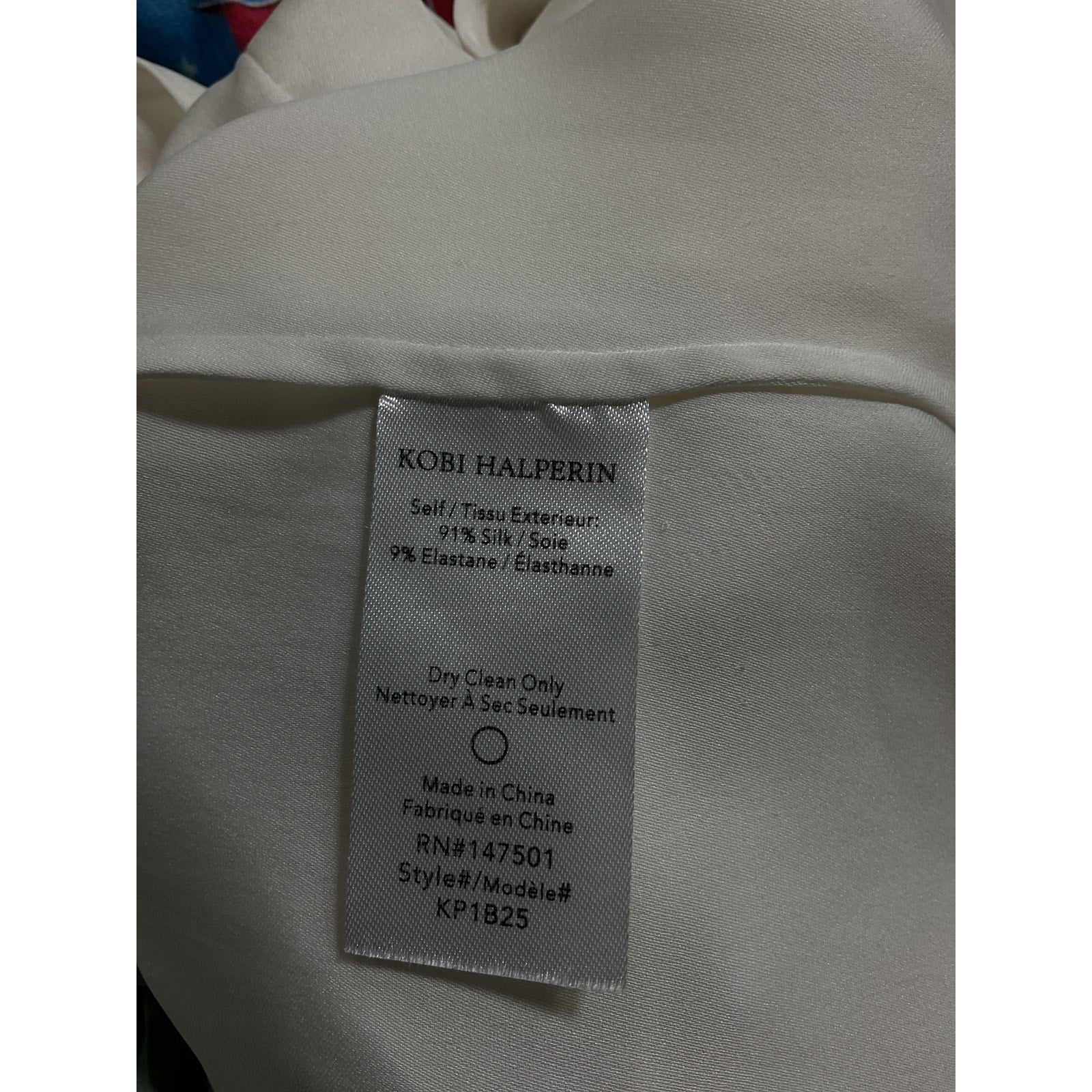Kobi Halperin 'Larsa' White Sleeveless Self-Tie Blouse Size XS