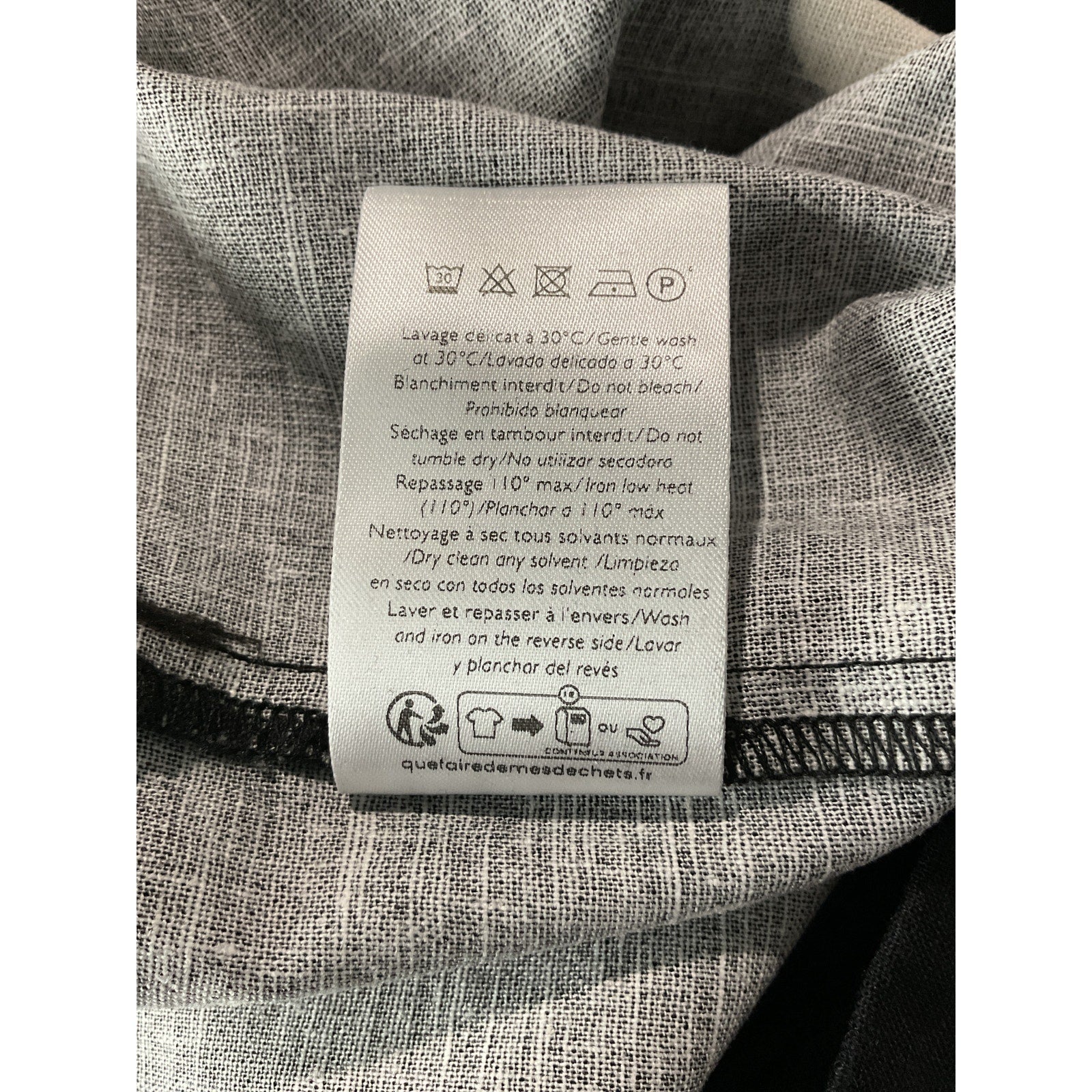 Sézane 'Tymo' Black Linen Trousers Size 38 NWT