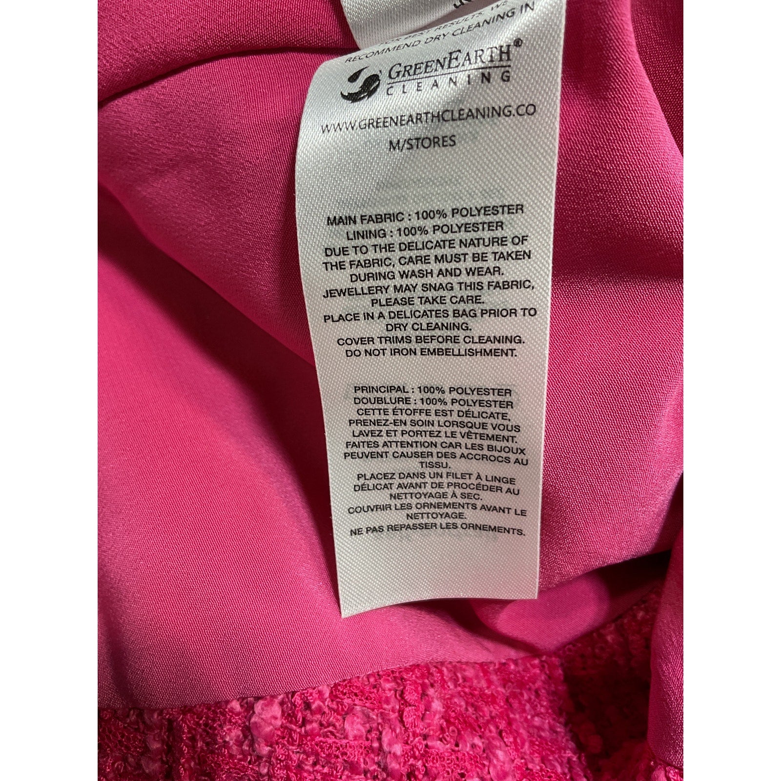 Self-Portrait 'Boucl�' Pink Polyester Mini Dress Size 6 - NWT