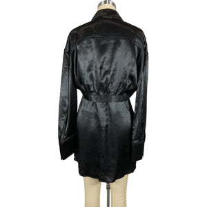 Alexander Wang Sleek Black Bolero Slip Dress Set Size S NWT