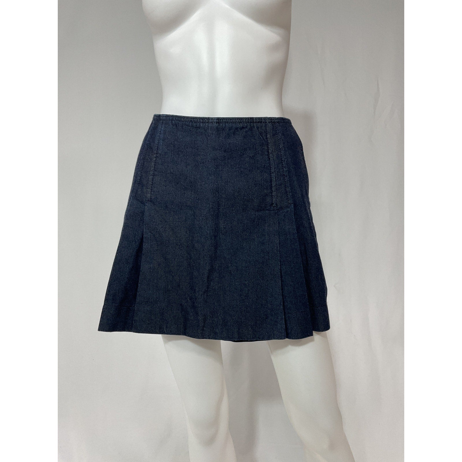 Tory Burch 'Denim' Blue Cotton Skort Size 10