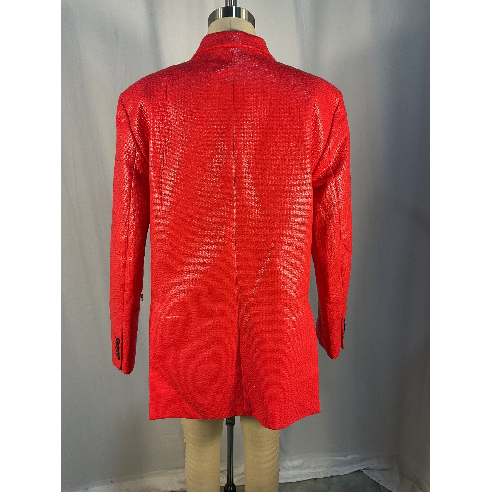 Diotima 'Oversized' Red Tweed Blazer Size 3