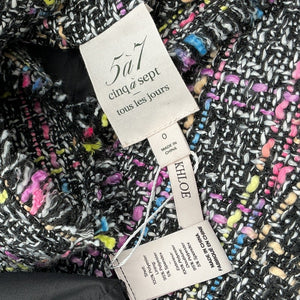 Cinq à Sept Tweed Multicolor Khloe Blazer Size 0