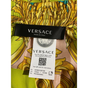Versace Silk Multicolor Barocco Goddess Shorts 36 IT / 0 US