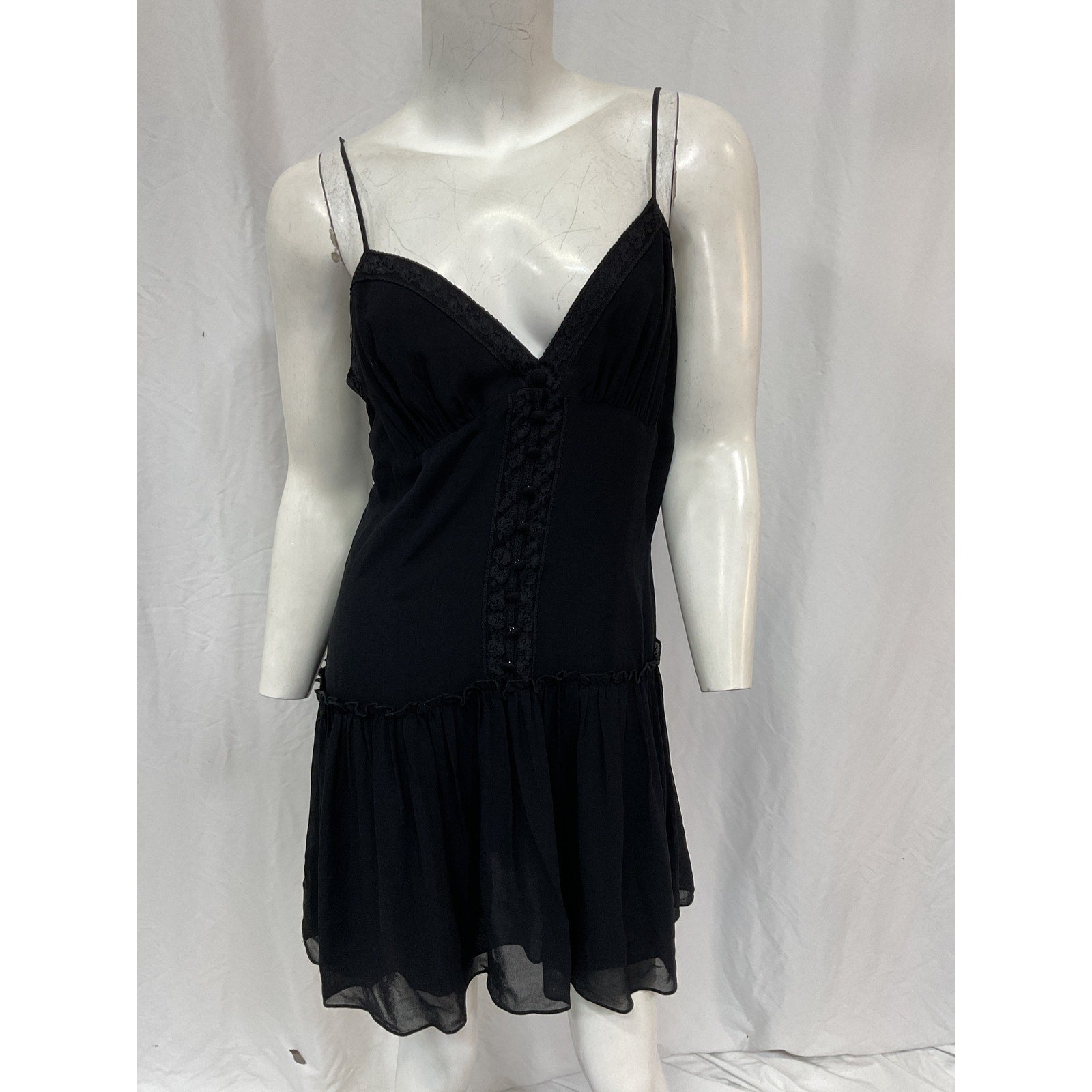 Reformation 'Citrus' Black Viscose Dress Size 10