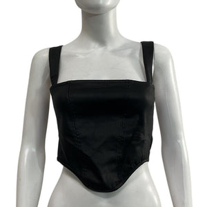Retrofête Structured Coated Black Jaylee Bustier Size S
