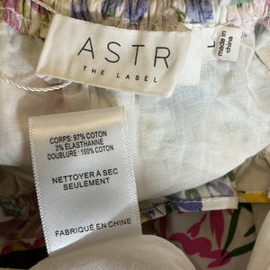 Astr The Label Floral White Viona Maxi Dress Size L