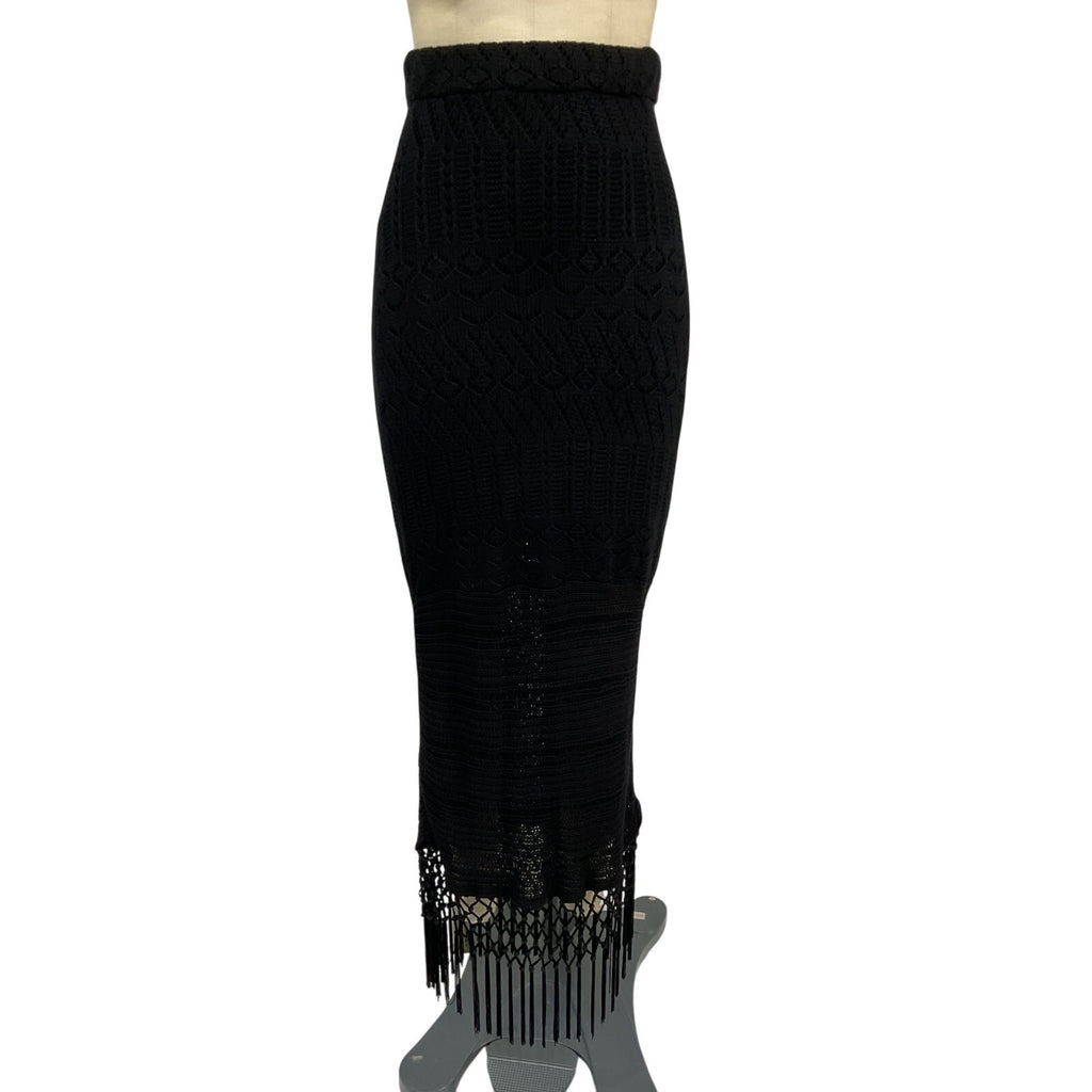 House Of Harlow 1960 x Revolve 'Sandra' Black Rayon Skirt Size M - NWT