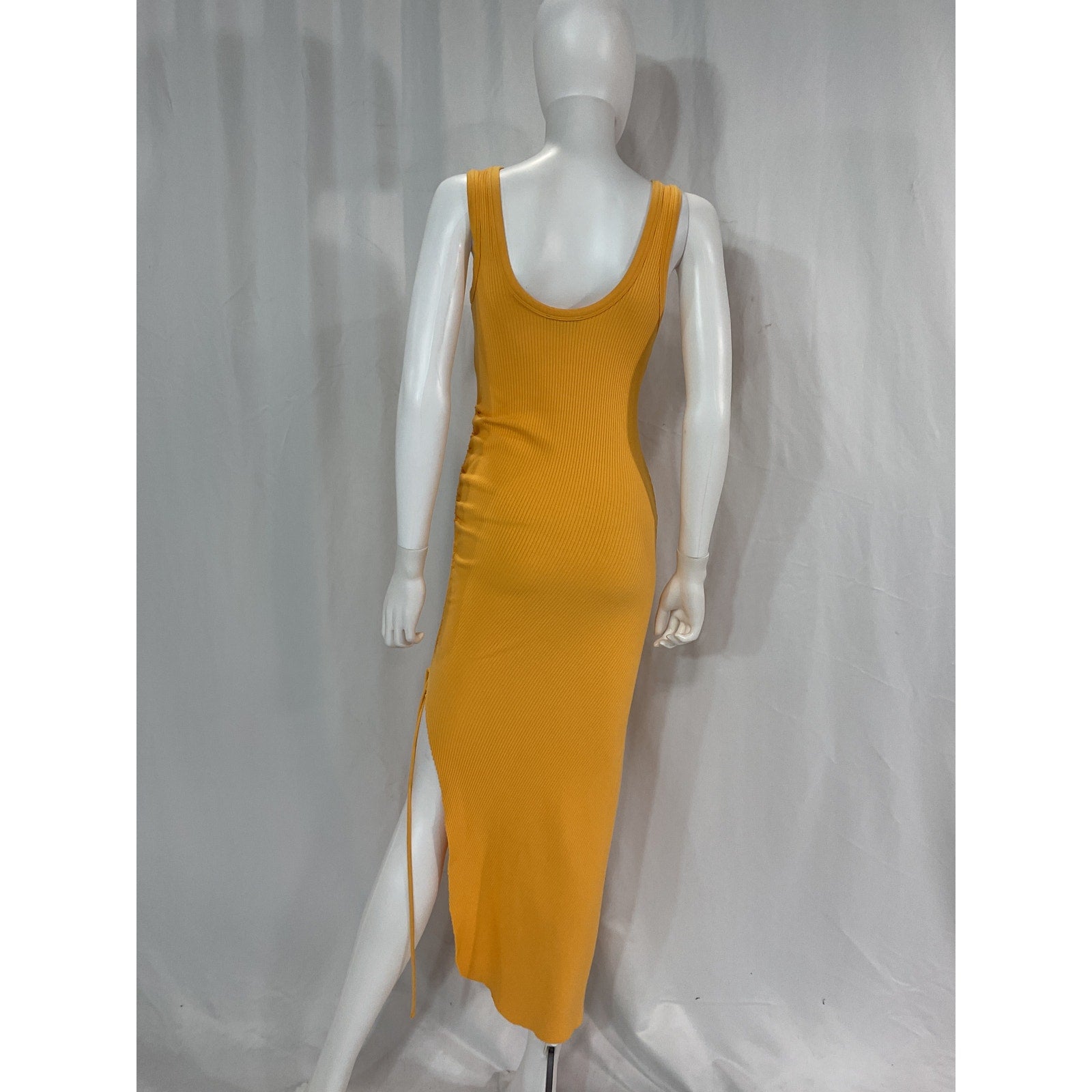 The Range 'Cinched' Orange Midi Dress Size M