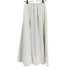 Helsa Crisp White Poplin Midi Skirt Size XS