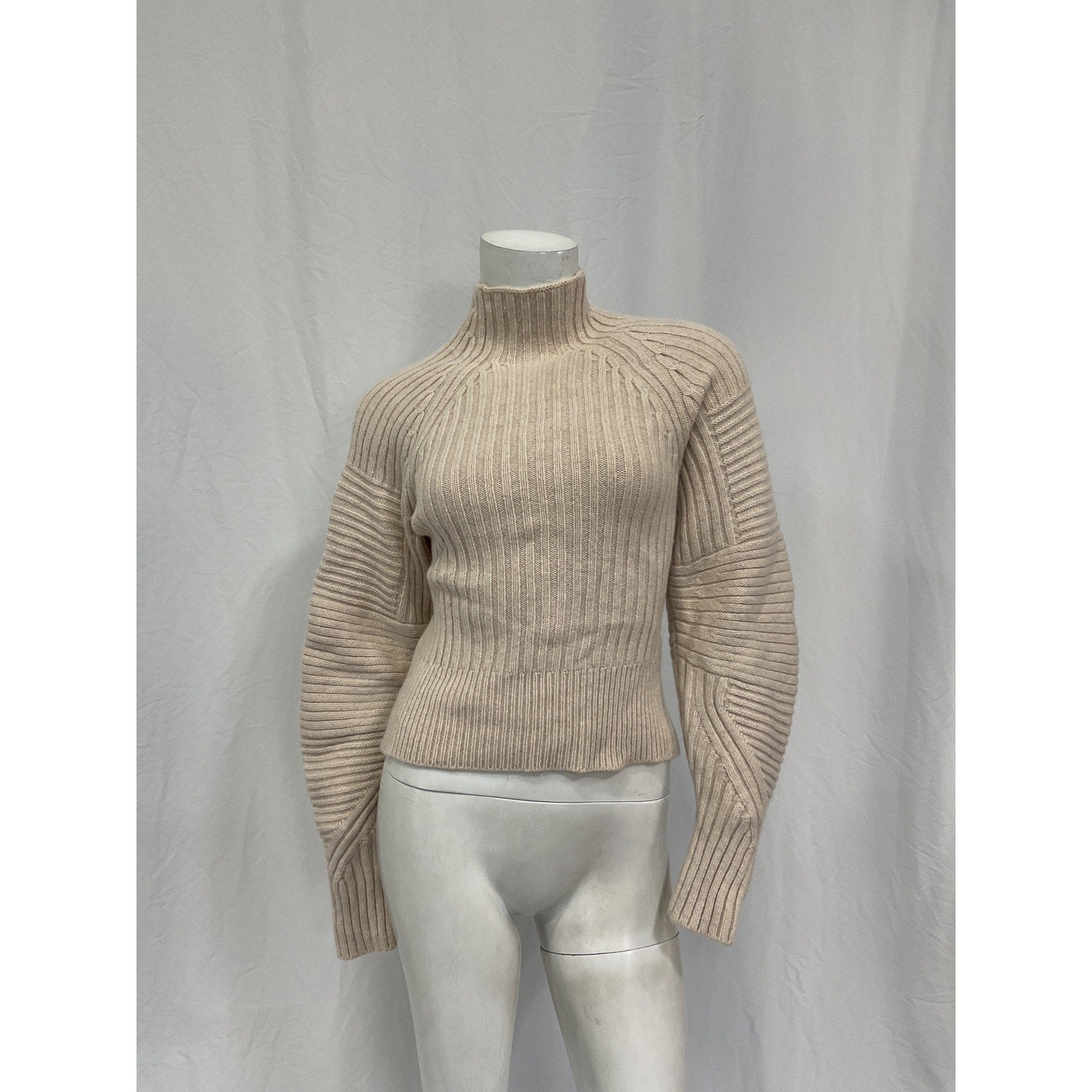 Rag & Bone 'Oaks' White Wool Mockneck Top Size S