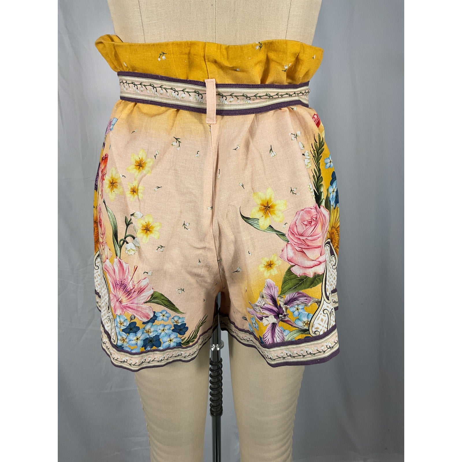 Agua Bendita 'Adisson' Pink Viscose Short Size M